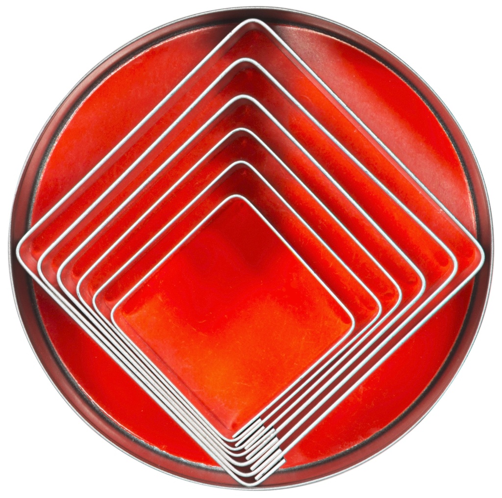 Ausstechformen quadratisch glatte Form 6 Stück