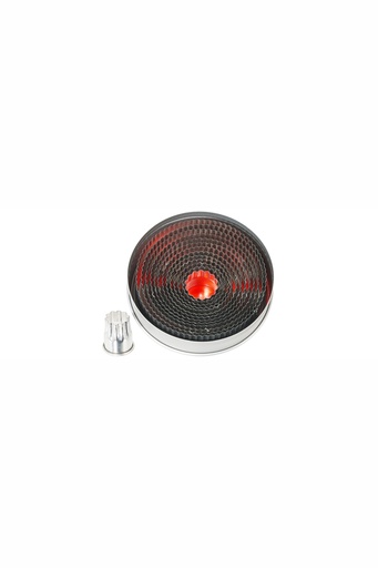 [CTO-617/014] Ausstechformen - Set Contacto rund gewellte Form, 14 Stck. aus Weißblech