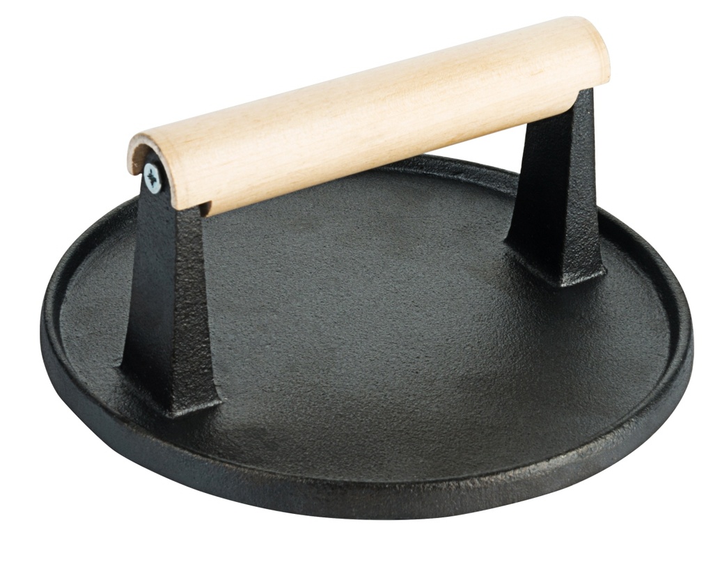 Grillpresse/ Fleischbeschwerer aus Gusseisen