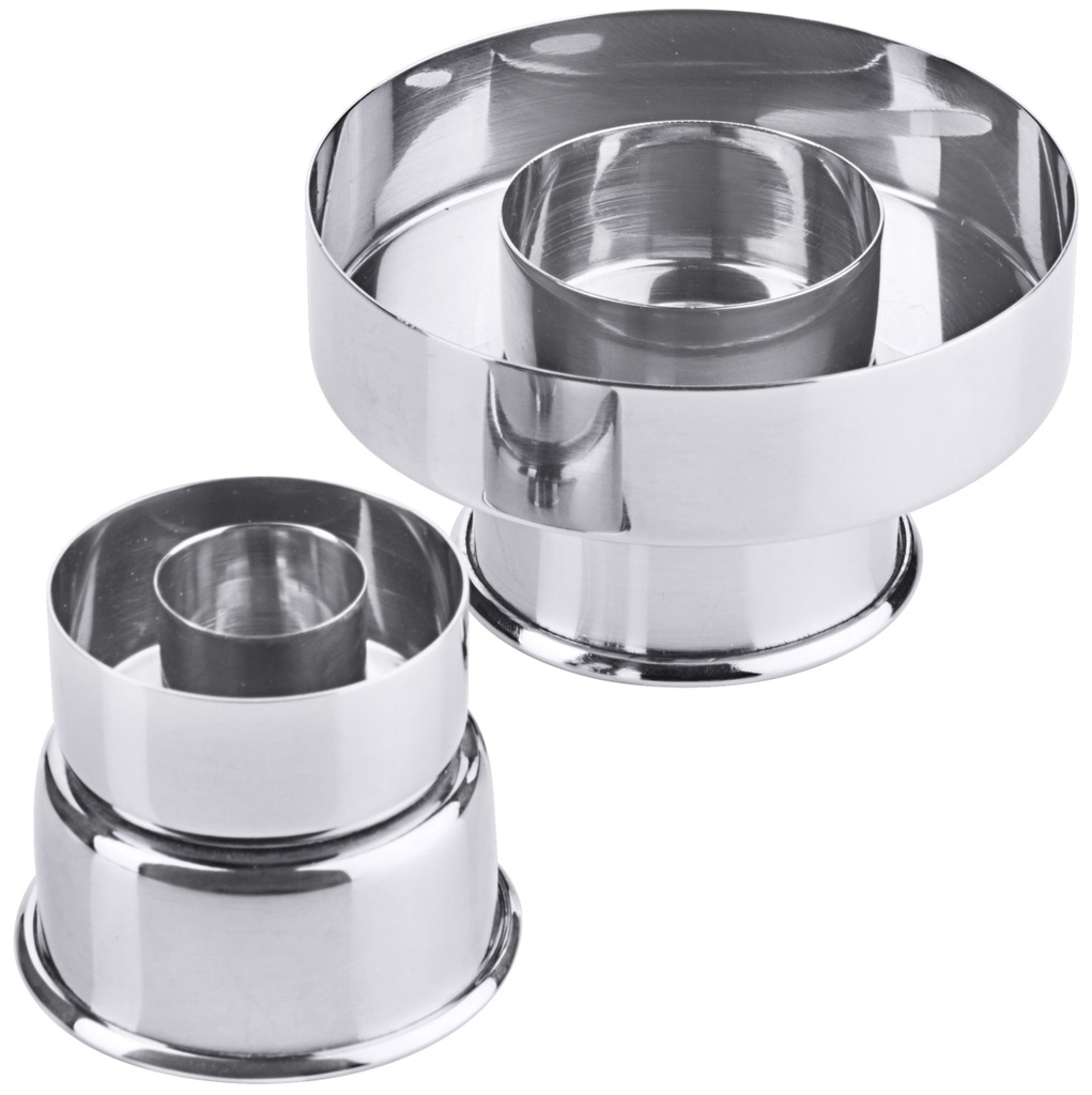 Donut-Ausstecher aus Edelstahl, außen ∅ 8cm