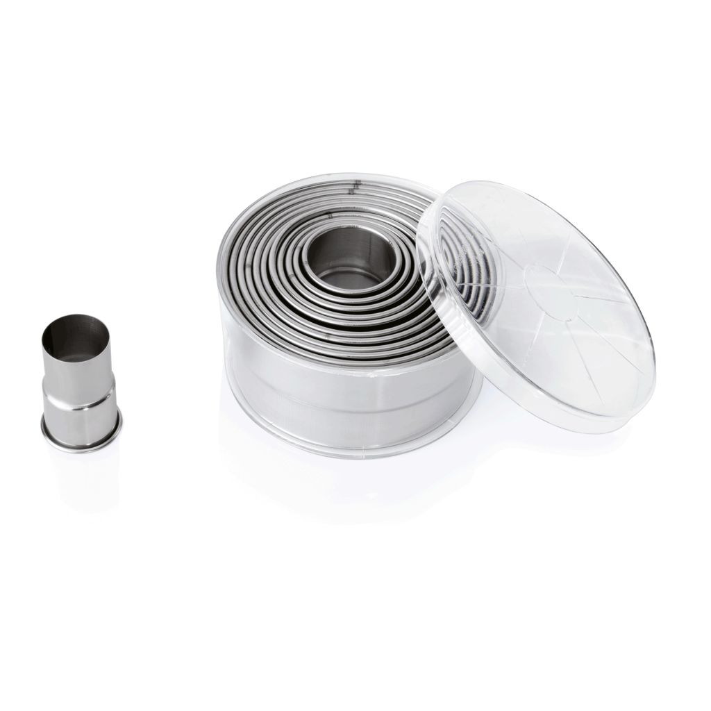 Ausstechform - Set WAS Germany (∅ 2,7 - 10,4cm), 12 Stck. aus Chromnickelstahl