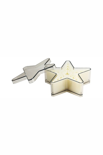 [CTO-1225/005] Ausstechform-Set Contacto Stern, 5 Stck. aus hellem Polyamid