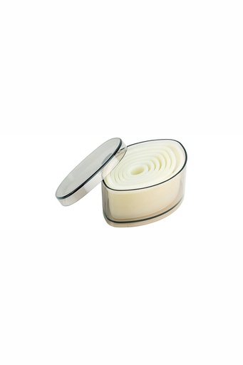 [CTO-1226/007] Ausstechform-Set Contacto Spitz oval, 7 Stck. aus hellem Polyamid
