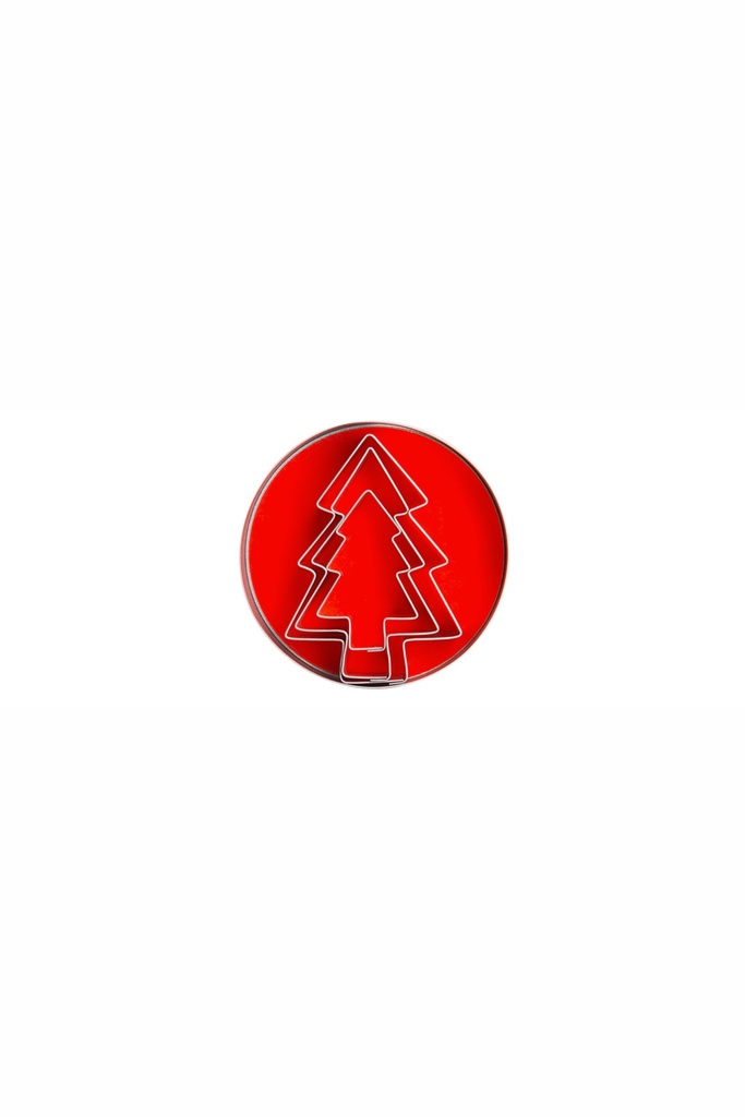Ausstechformen - Set Contacto Tannenbaum, 3 Stck. aus Weißblech