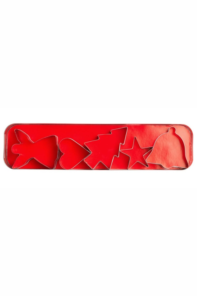 Ausstechformen - Set Contacto Weihnachten, 5 Stck. aus Weißblech