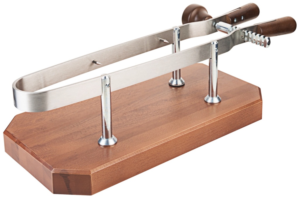 Schinkenhalter 45x 24cm mit lackierter Holzplatte