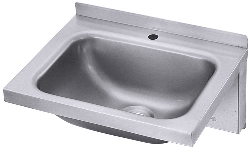 Handwaschbecken Contacto 40x 31cm aus Edelstahl zur Wandmontage