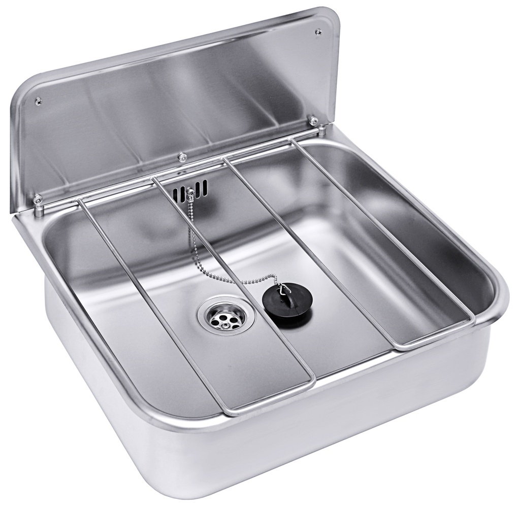 Handwaschbecken 46x 41cm aus Edelstahl 18/10 