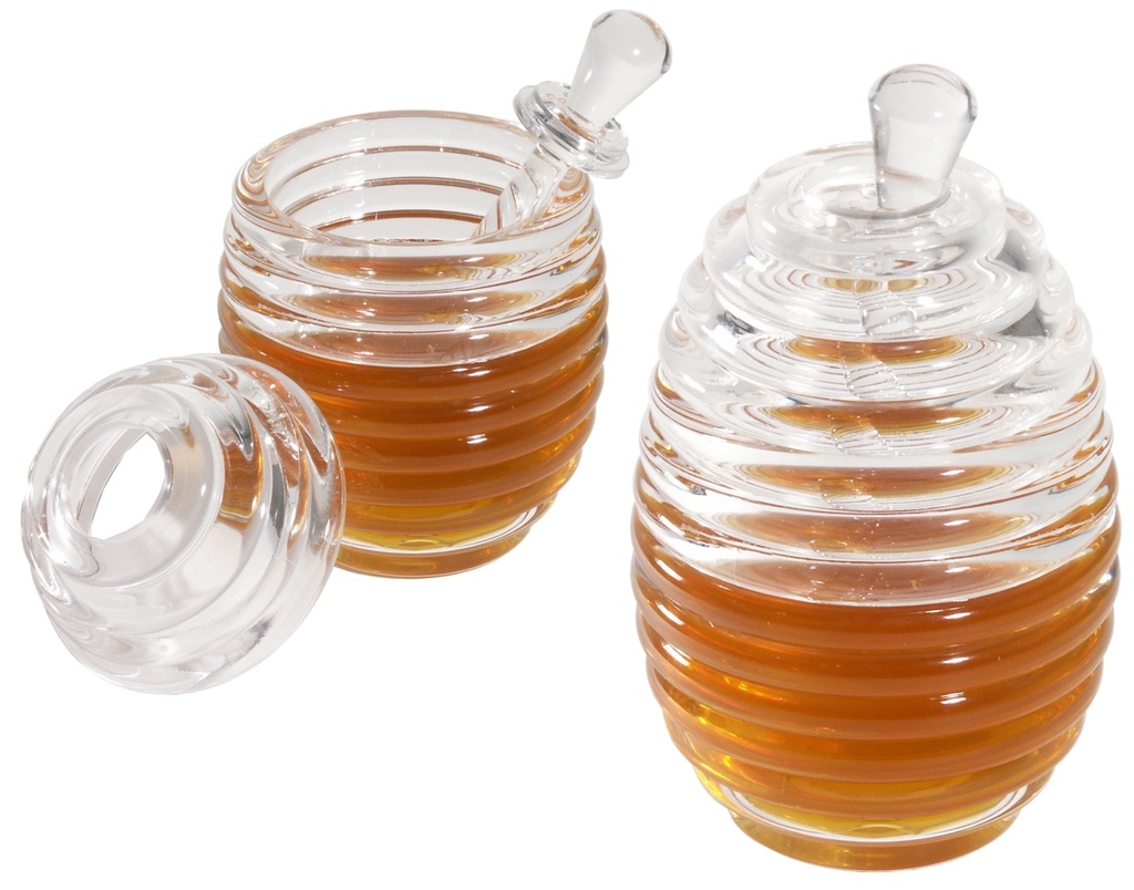 Honigtopf  Contacto 0,2L mit Dosierstab und Deckel