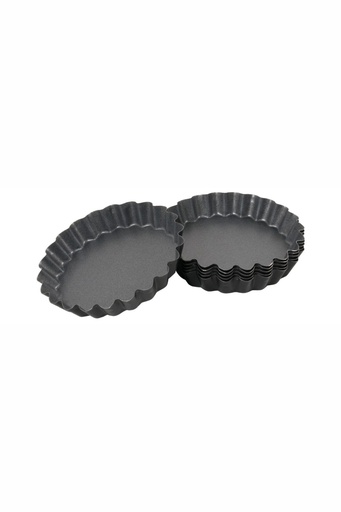 [CTO-6316/120] Backform - Set Contacto Form Tarteletteform 4 Stck. mit Antihaftbeschichtung (∅12cm)