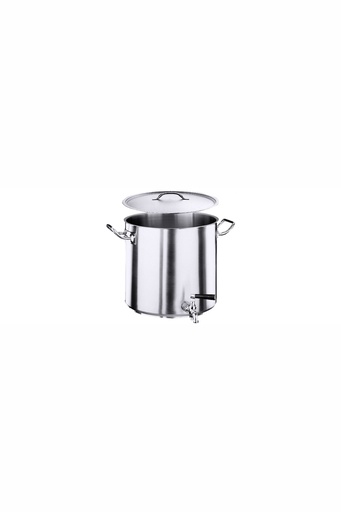 [CTO-2112/360] Kartoffelkochkessel Contacto mit Deckel und Hahn 1/2" (36cm, 360mm, 36.0)