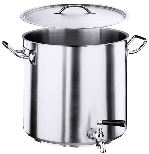 [CTO-2112/360] Kartoffelkochkessel Contacto mit Deckel und Hahn 1/2" (36cm, 360mm, 36.0)