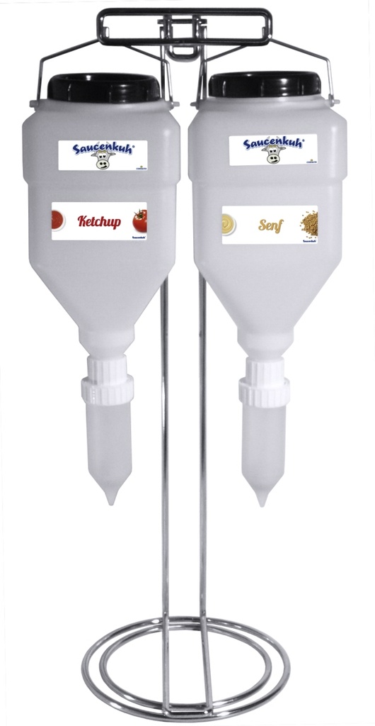 Dispensersystem Contacto "Saucenkuh" DUO 2x 5,5 Liter