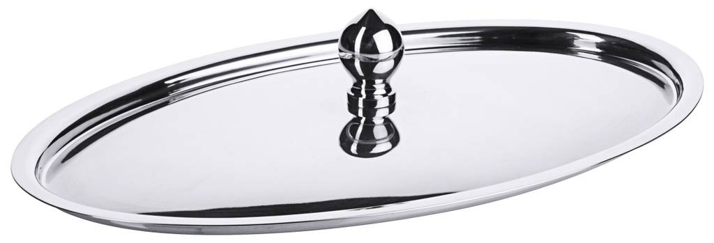 Knopfdeckel Contacto oval zur Serie 6806,6808 aus Edelstahl hochglänzend