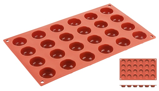 [CTO-6643/034] Backmatte Amaretti Contacto aus Silikon 24 Formen ∅ 3,4cm