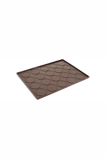[CTO-6679/065] Backmatte Contacto Macaronsbaus Silikon 20 Formen ∅ 25mm-40mm-65mm