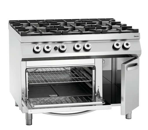 [BAR-2952291] Elektro-/Gasherd Serie 900, mit 6 Flammen Bartscher