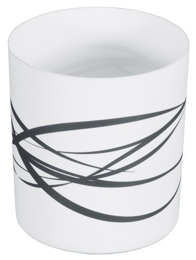 [CTO-3067/140] Tischabfallbehälter aus weißem Polypropylen ∅ 13cm