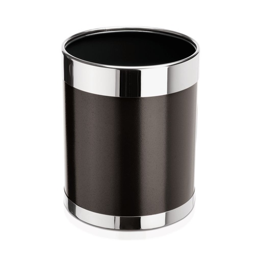 [WAS-1125221] Abfallbehälter braun/silber Ø 22cm