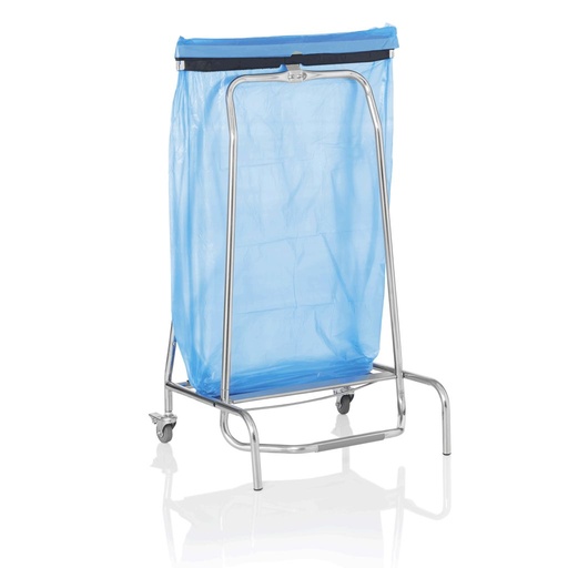 [WAS-1132950] Müllbeutelhalter mit Fußpedal aus Edelstahl