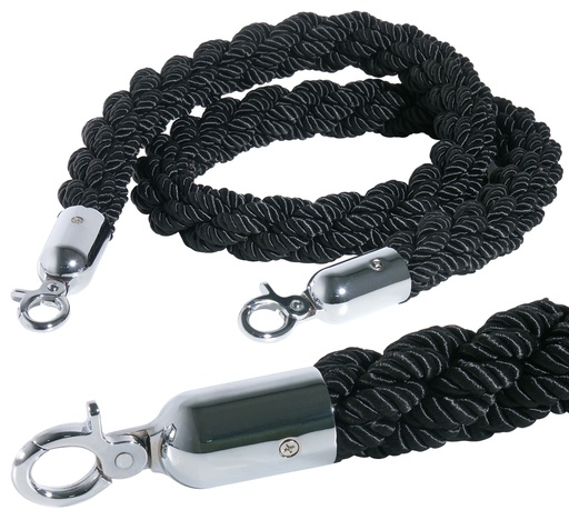 [CTO-1604/751] Absperrseil Contacto verchromt gewunden, Länge: 150cm