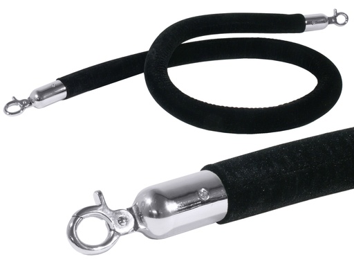 [CTO-1604/151] Absperrseil verchromt, samtummantelt