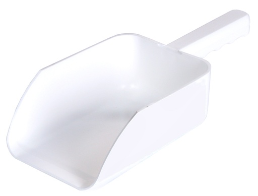 Küchenschaufeln aus weißem Kunststoff