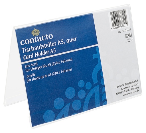 [CTO-6772/210] Aufsteller Contacto DIN A5 quer 