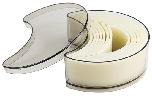 [CTO-1227/007] Ausstechform - Set Mond, 7 Stck aus hellem Polyamid