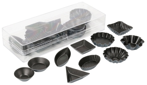 [CTO-6379/050] Ausstecher - Set Contacto Petits-Fours 50 Stck. mit Antihaftbeschichtung