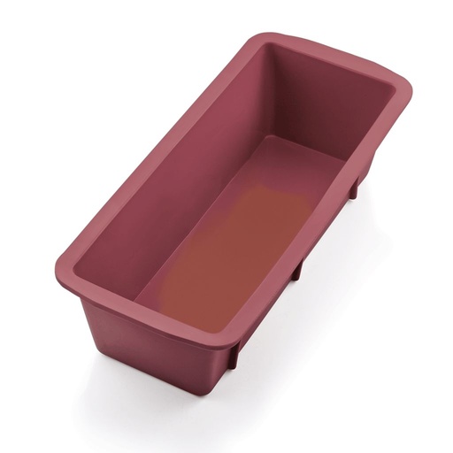 [WAS-3177260] Backform Brot-/ Königskuchen 26x10x7cm, aus Silikon rot