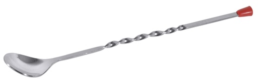 [CTO-267/280] Barlöffel aus Edelstahl mit gedrehtem Stiel, Länge: 28cm