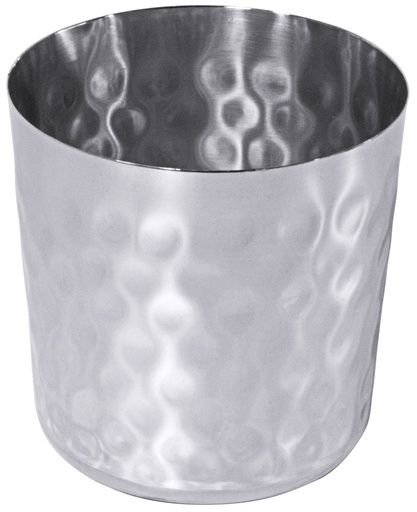 [CTO-1439/085] Snackdose aus Edelstahl mit gehämmerter Oberfläche