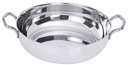 Beilagenschalen flache Form aus Edelstahl 18/10