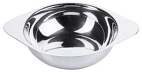 Beilagenschüsseln flach aus Edelstahl 18/10