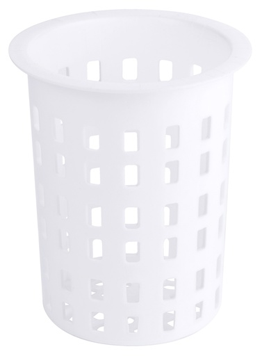 [CTO-282/113] Besteckköcher perforiert aus weißem Polyethylen
