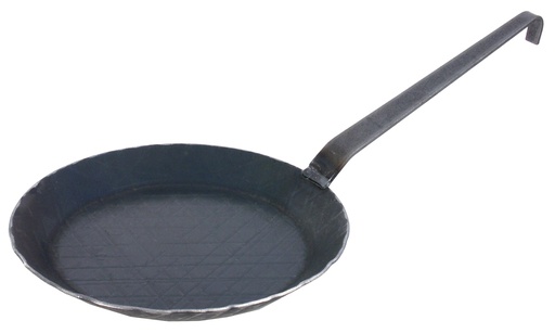 [CTO-5252/160] Brat -/ Servierpfannen flach aus geschwärztem Eisen