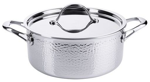 [CTO-2809/240] Bratentopf mit Deckel aus Edelstahl 4,7 Liter