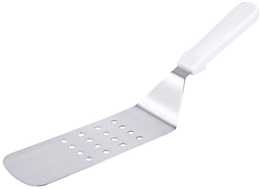 [CTO-4062/350] Bratenwender perforiert aus starrem Edelstahl mit 7 mm Lochung 20cm x 7,5cm
