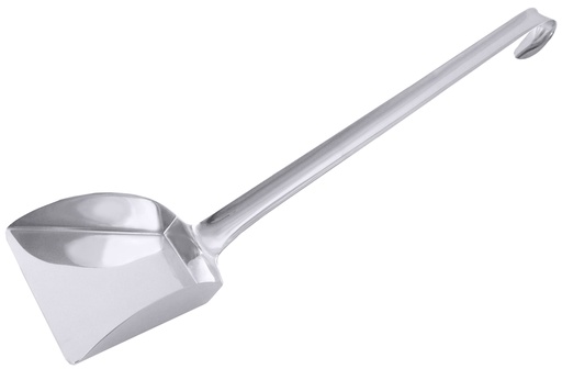 [CTO-5699/470] Paella-/Pilz-Schaufel aus Edelstahl mit Hakenstiel 12cm x 12,5cm