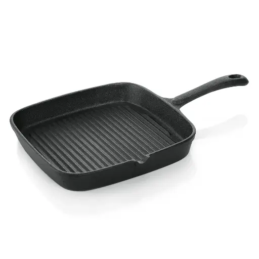 [WAS-3527220] Grillpfanne aus Gusseisen 22x22cm 