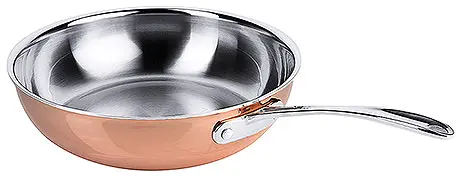 [CTO-8778/280] Bratpfanne tief aus Edelstahl, Aluminium und Kupfer 4 Liter ∅ 28cm