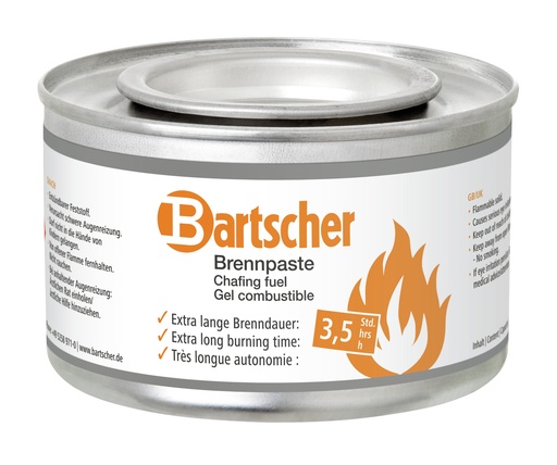 [BAR-500060] Brennpaste Bartscher 200g / 1 Karton a´72 Dosen