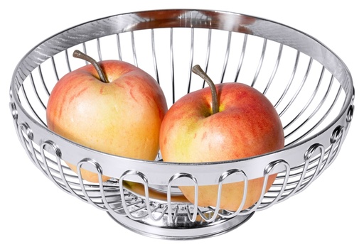 [CTO-2070/170] Brot -/ Obstkorb aus Edelstahl rund mit Flachband