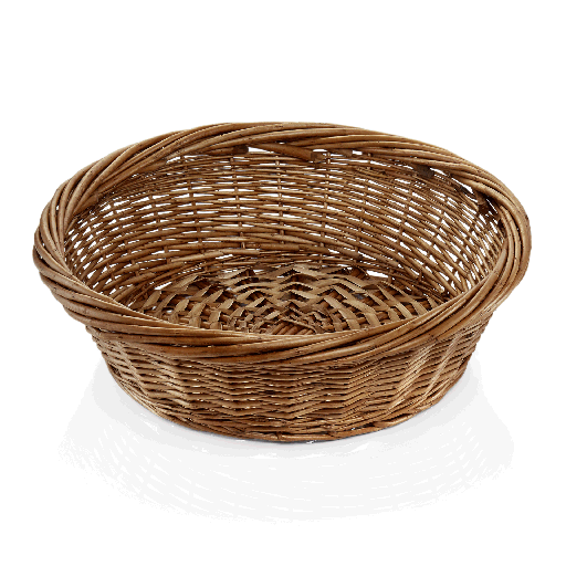 [WAS-3138430] Buffetkorb rund Ø 43cm aus Vollweide