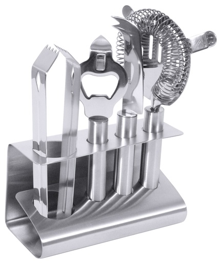 [CTO-2099/004] Cocktail-Set 4-teilig aus Edelstahl 18/10
