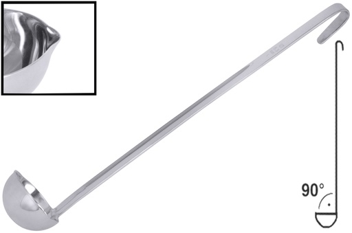 [CTO-1816/065] Dressingschöpfer  0,06 l fugenlos  aus Edelstahl 18/10