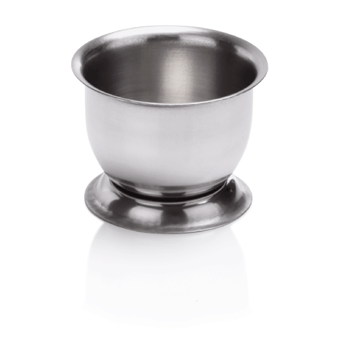 [WAS-1420000] Eierbecher mit Loch aus Chromnickelstahl