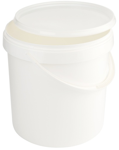 [CTO-3048/010] Kunststoffeimer Contacto weiß mit Deckel 11 Liter