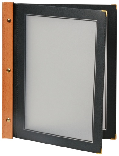 [CTO-5830/042] Einzelmappe schwarz mit 2 Einlegehüllen